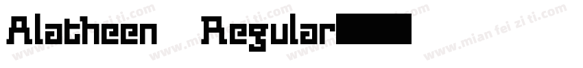 Alatheen Regular字体转换